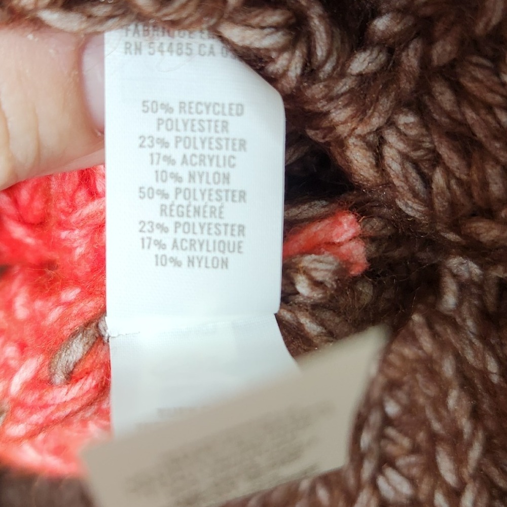 OFFLINE by Aerie Striped Knit Sweater Brown White‎ Oversized Pullover Small - Picture 6 of 8